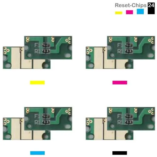 4x Toner Reset Chip Y/M/C/K für Konica Minolta Bizhub C3350i C4050i (TNP79)