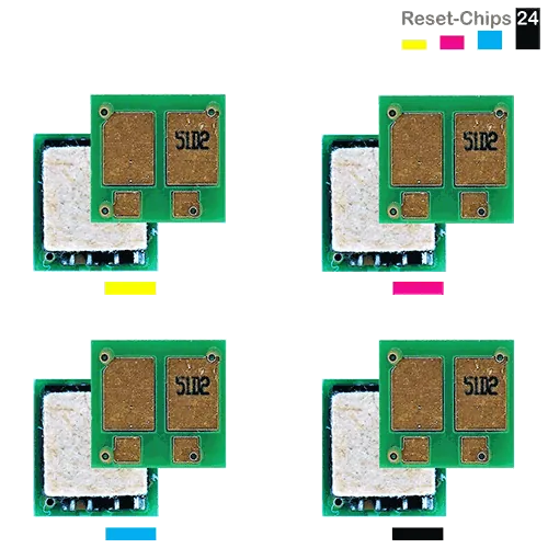 4x Toner Reset Chip Y/M/C/K für HP Color LaserJet Pro MFP M181 (205A)