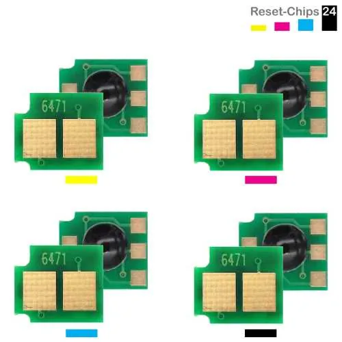 4x Toner Reset Chip Y/M/C/K für HP Color LaserJet CM 6030 CM 6040 (824A / 825A)