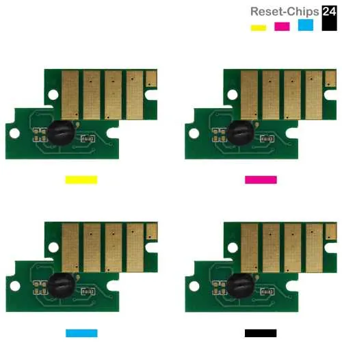 4x Toner Reset Chip Y/M/C/K für Xerox VersaLink C605 106R03908..11 Ost Europa