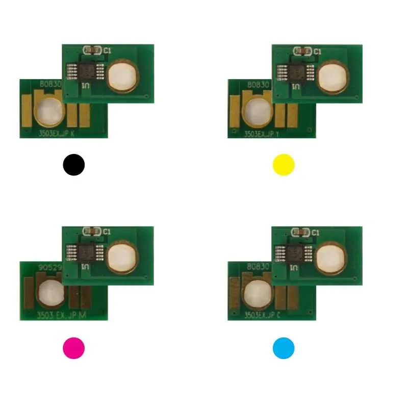 4x Toner Reset Chip Y/M/C/K für NRG MP C2503 RICOH Aficio MP C2003 841925 ..28