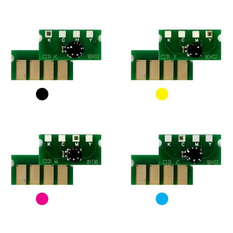 4x Toner Reset Chip Y/M/C/K für NRG SP C231 C232 C310 C311 C312 C320 SPC310HE