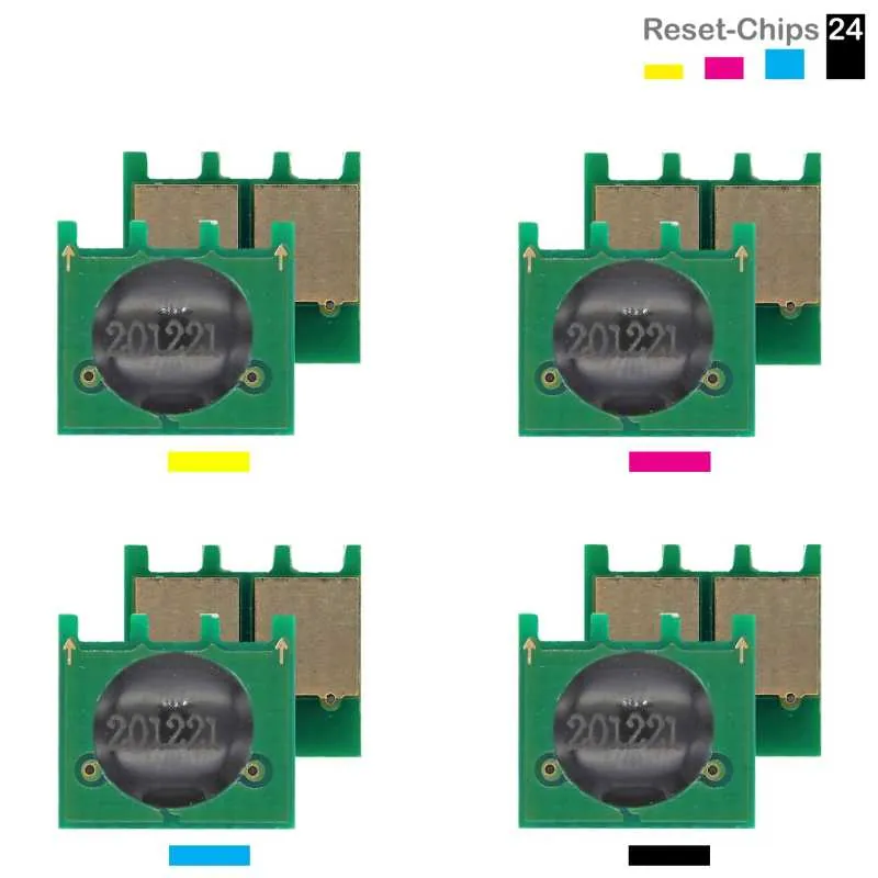 4x Toner Reset Chip Y/M/C/K für HP Color LaserJet CM 2320 CM 2323 CM 2720 (304A)