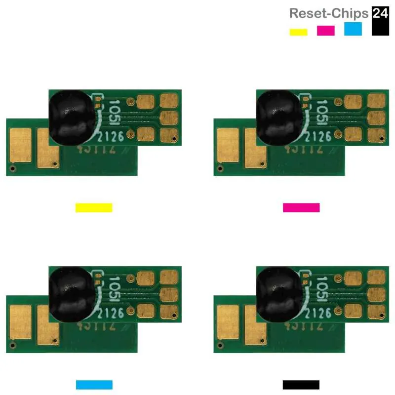 4x Toner Reset Chip Y/M/C/K für Canon i-SENSYS LBP 611 LBP 612 LBP 613 045