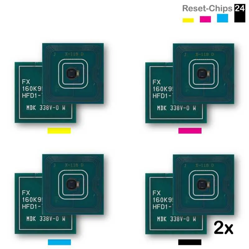 5x Toner Reset Chip YMC +2K für Xerox Color J75 Press Colour C75 006R01383..86