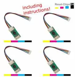 4x Entwickler Reset Chip Y/M/C/K für Olivetti D-Color MF 362 MF 452 B1040 ..43