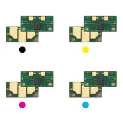 4x Trommel Reset Chip Y/M/C/K für Olivetti D-Color MF 30 35 (B0581 .. 84)