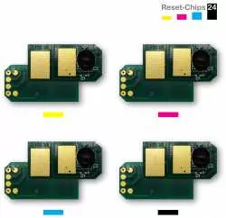 4x Toner Reset Chip Y/M/C/K für OKI C301 C321 MC332 MC342 44973533 ..536