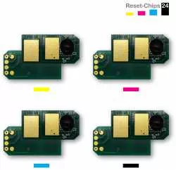 4x Toner Reset Chip Y/M/C/K für OKI C510 C511 C530 C531 44469722 ..724 + ..803