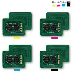 4x Toner Reset Chip Y/M/C/K für OKI ES7411 Pro7411 44318617 ..620